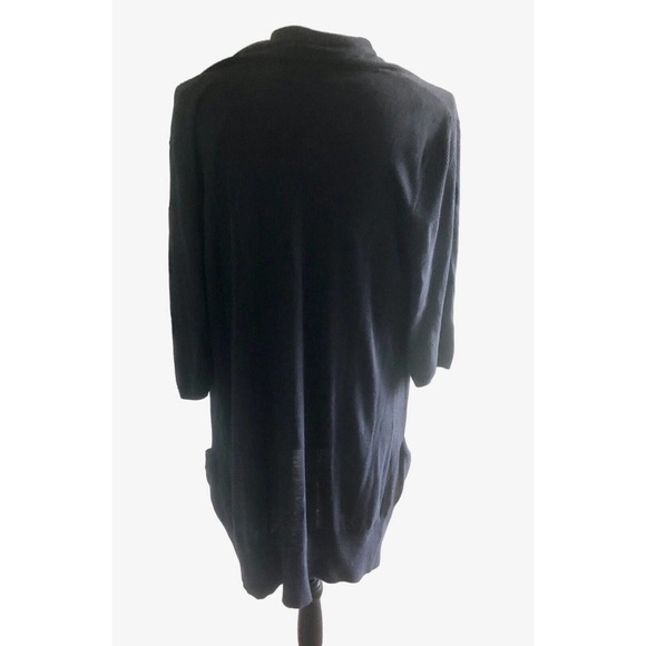 FREE W/PURCH Michael Michael Kors Oversized Half Sleeve Cardigan Sweater Navy XS - Picture 5 of 8